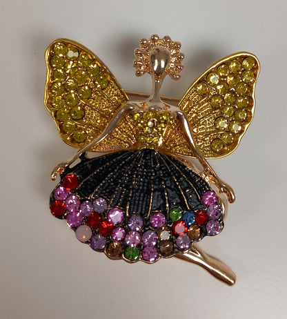 Broche de danseuse heureuse.