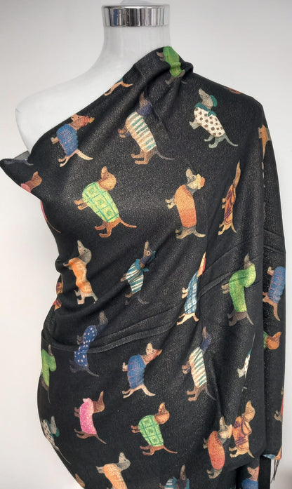 Cute Dogs Reversible Scarf