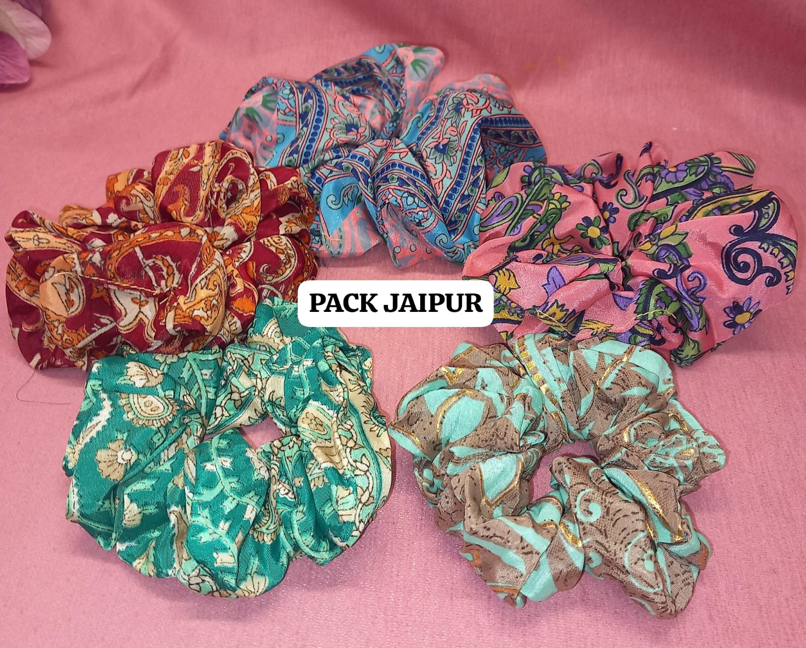 Pack x5 coleteros sedosos saree India.Envío gratis.