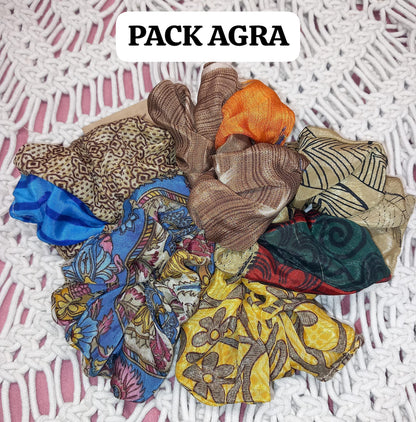 Pack x5 coleteros sedosos saree India.Envío gratis.