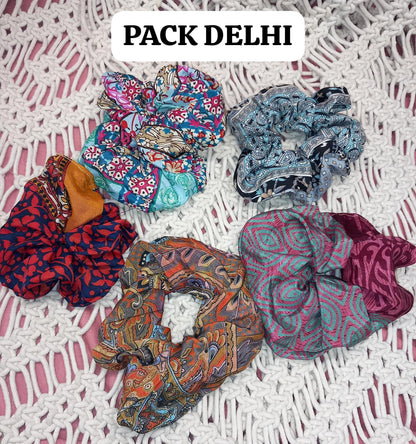 Pack x5 coleteros sedosos saree India.Envío gratis.