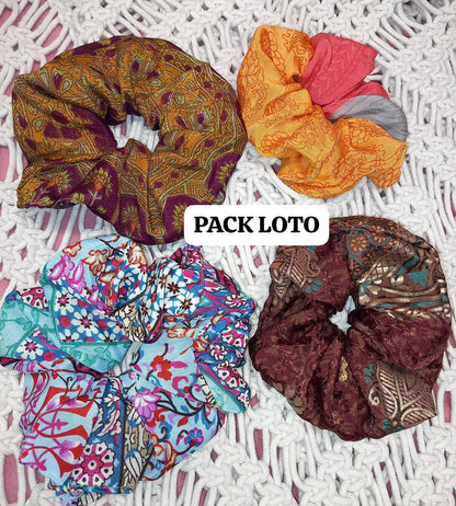 Scrunchie,coleteros y coleteros que se usan como pulseras.Pack de 4 a 9.90€ y envío gratis.