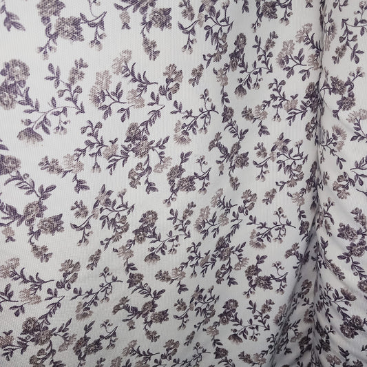 Tela algodón flores tierra con doble de ancho.Envío gratis.El precio es por metro lineal.MODELO FLORES TIERRA.