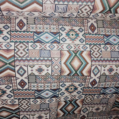 Tela modelo étnica con doble de ancho.Envío gratis.El precio es por metro lineal.MODELO CANCÚN.