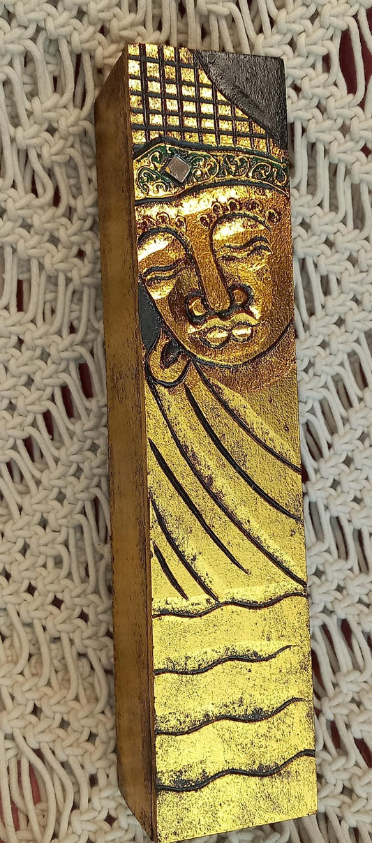 CAJA JOYERO DE BUDA DE MADERA,ARTESANÍA INDONESIA.ENVÍO GRATIS.