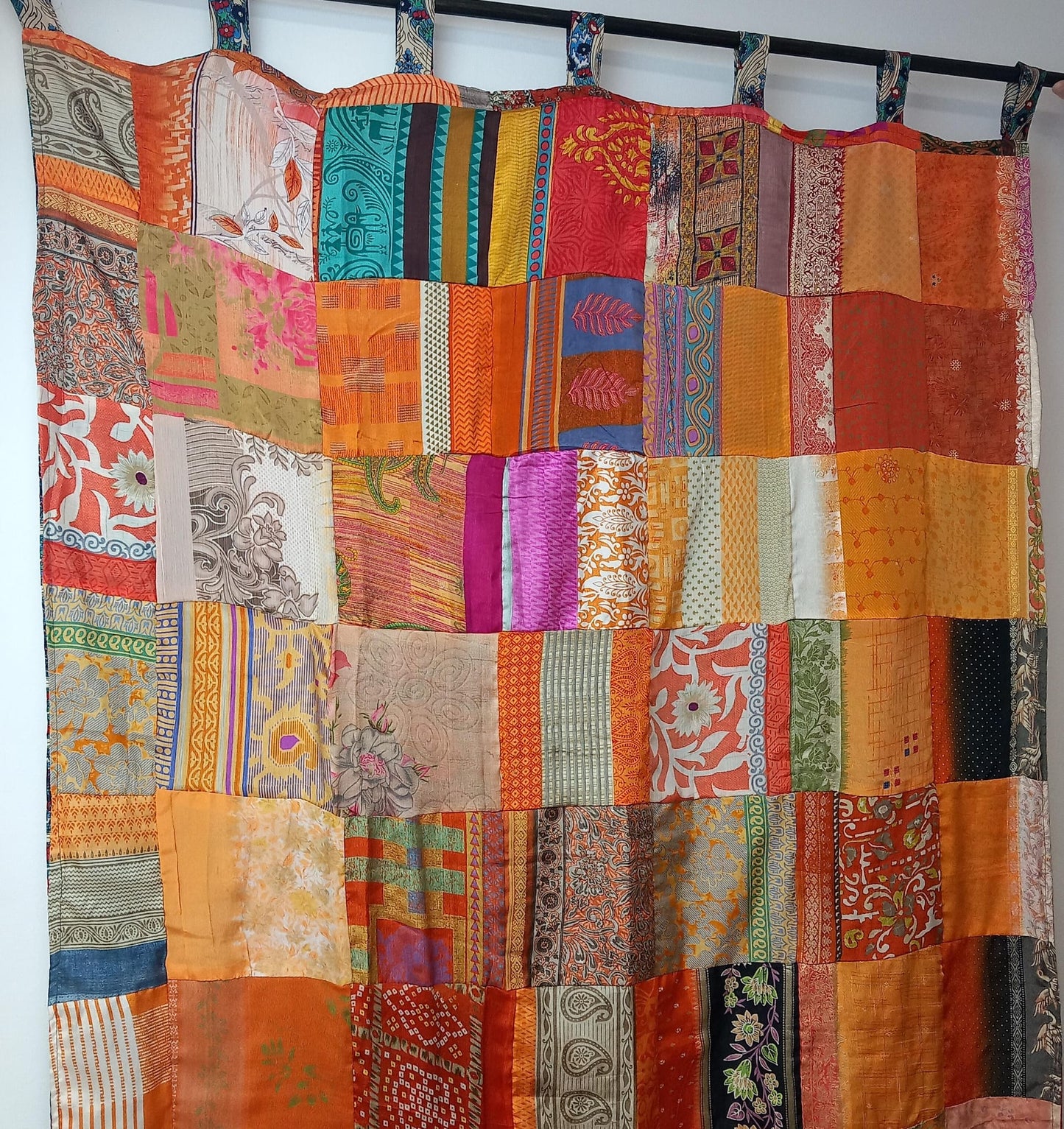 Cortina Bohemia Multicolor A DOBLE CARA.Envío Gratis y precio sin competencia. Modelo AMANECER