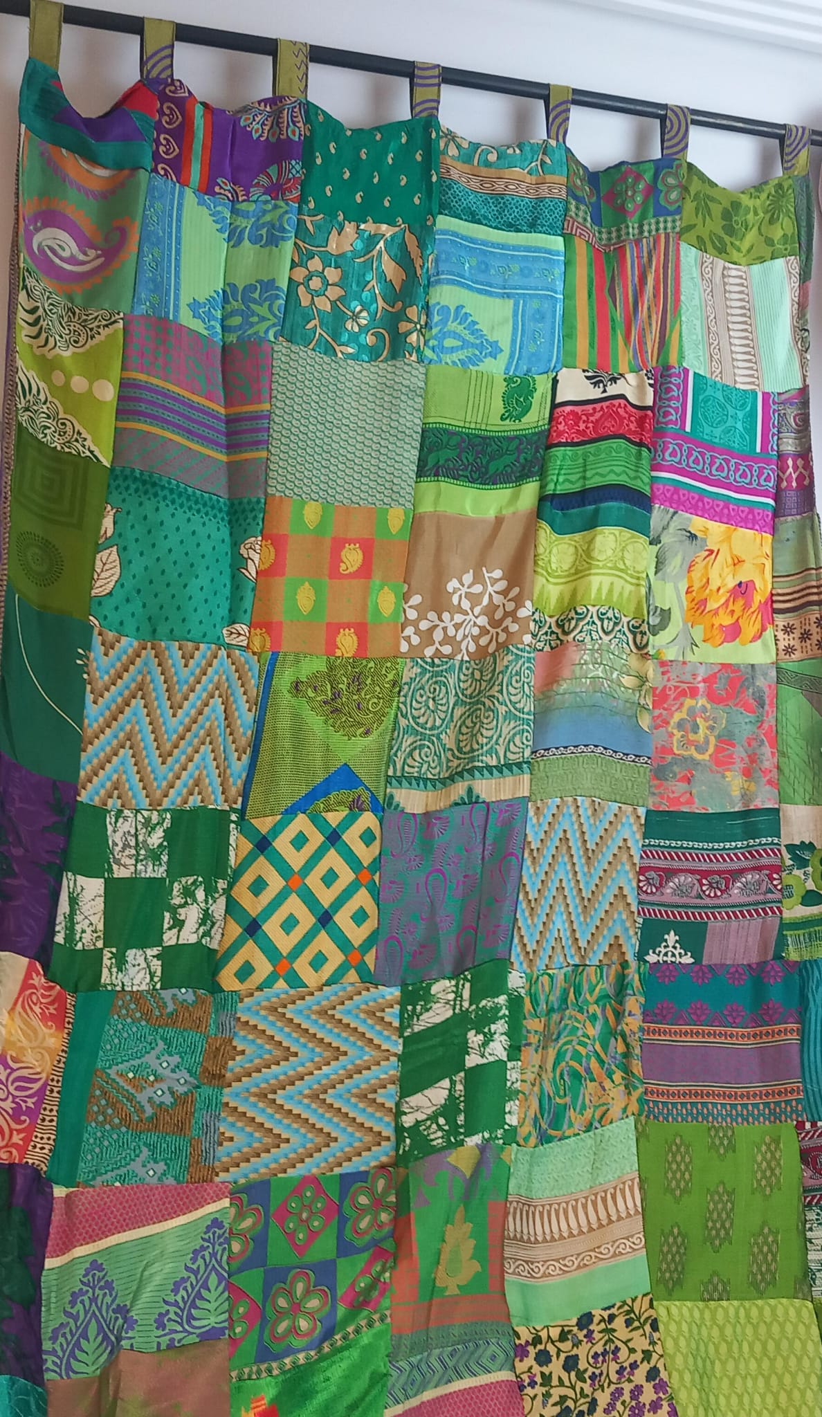 Cortina Bohemia Multicolor A DOBLE CARA.Envío Gratis y precio sin competencia. Modelo MASALA