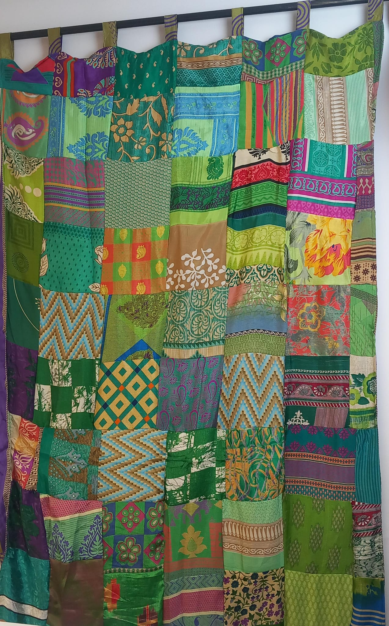 Cortina Bohemia Multicolor A DOBLE CARA.Envío Gratis y precio sin competencia. Modelo MASALA