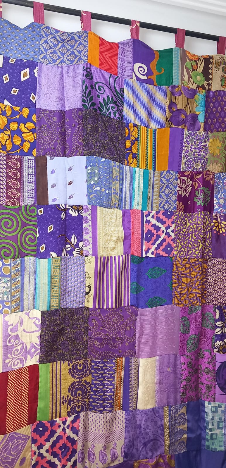 Cortinas ya confeccionadas reversibles en Seda India,modelos exclusivos, modelo tigre