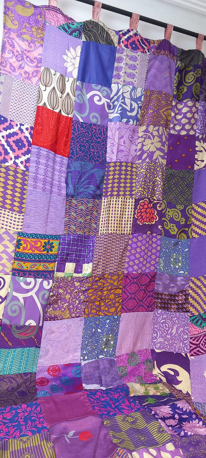 Cortinas ya confeccionadas reversibles en Seda India,modelos exclusivos, modelo tigre