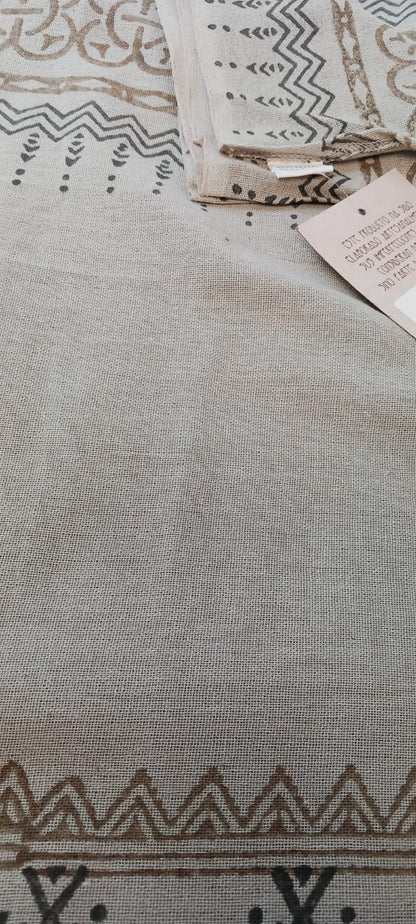 Pañuelo pasmina block print BLP001 modelo esperanza,100%algodón y 100%artesanal,envío gratis sin pedido mínimo.