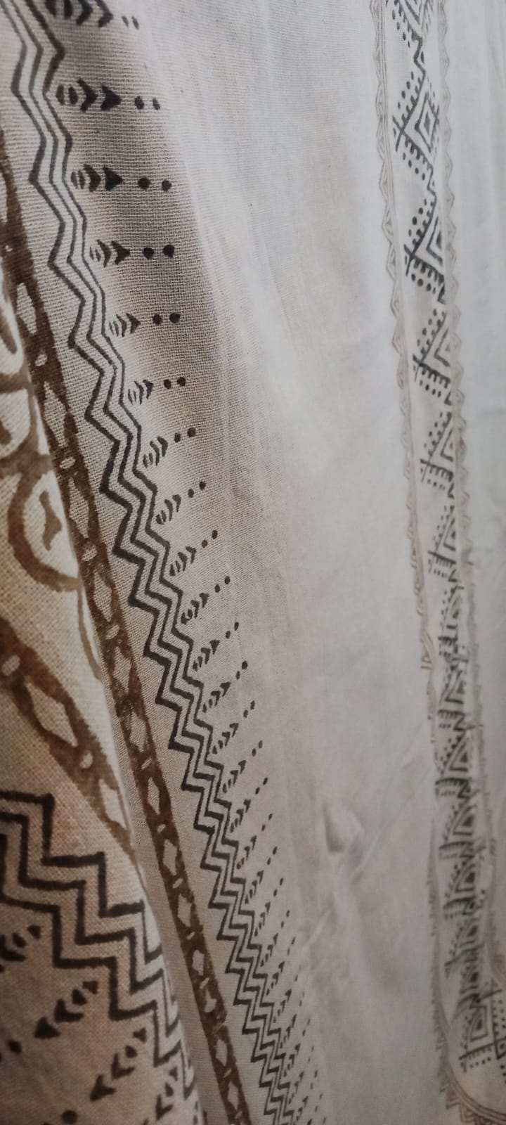 Pañuelo pasmina block print BLP001 modelo esperanza,100%algodón y 100%artesanal,envío gratis sin pedido mínimo.