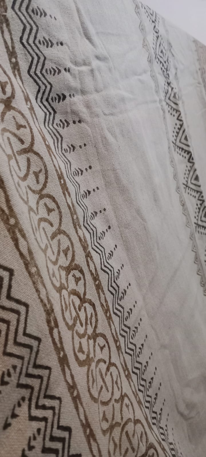 Pañuelo pasmina block print BLP001 modelo esperanza,100%algodón y 100%artesanal,envío gratis sin pedido mínimo.