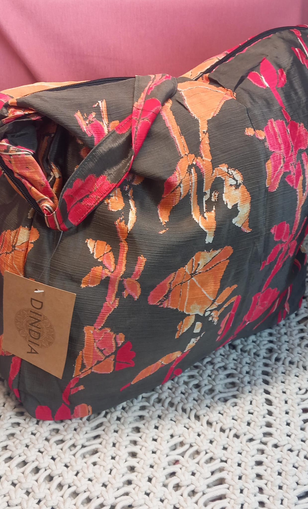 Bolso india 100%artesanía India...Con cremallera.Modelo Sarasvati con envío gratis sin pedido mínimo.