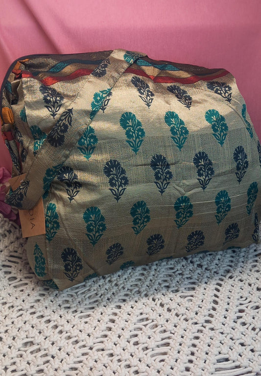 Bolso india 100%artesanía India...Con cremallera.Modelo Brahma.Envío gratis sin pedido mínimo.