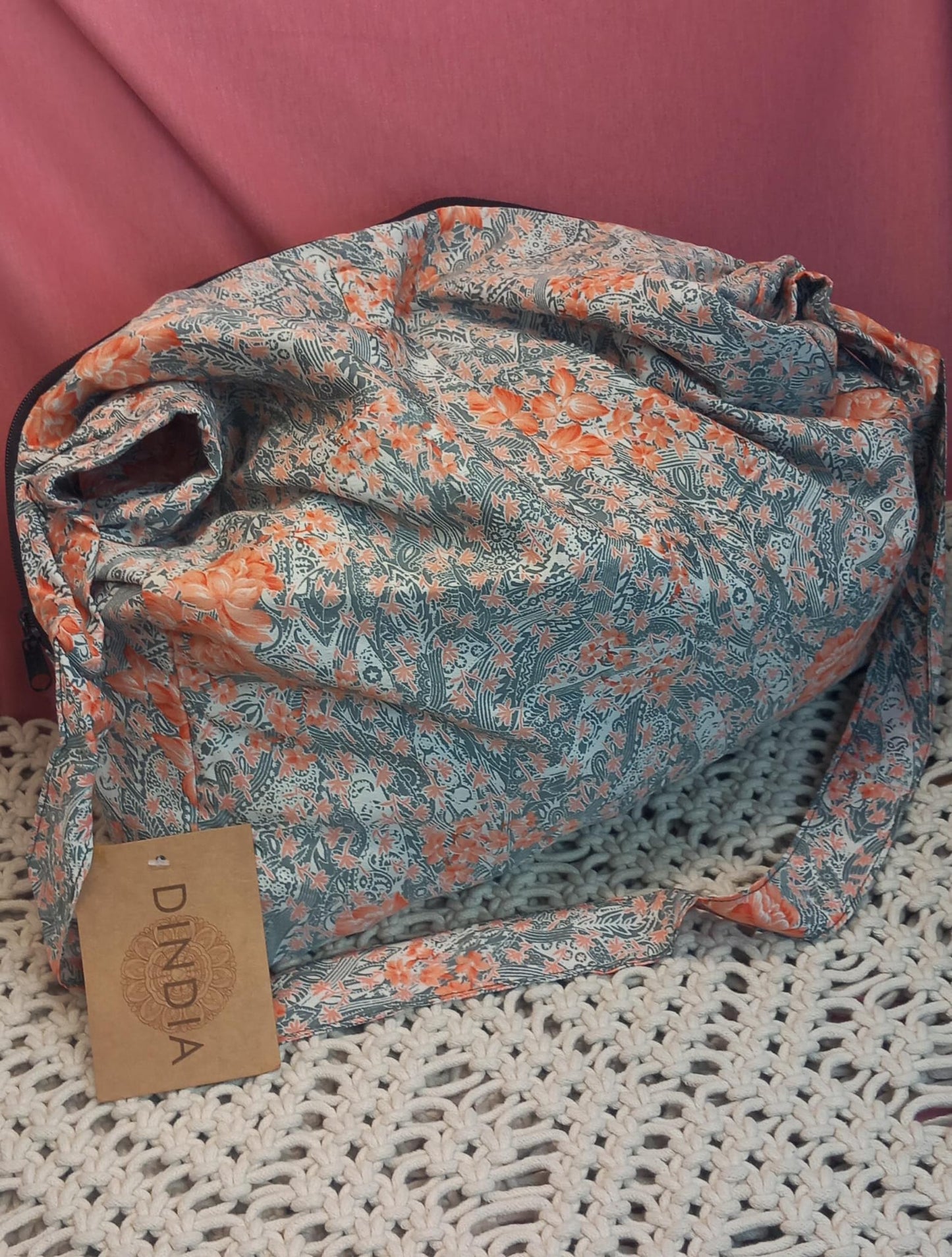 Bolso india 100%artesanía India...Con cremallera.Modelo Veda,es envío gratis sin pedido mínimo.