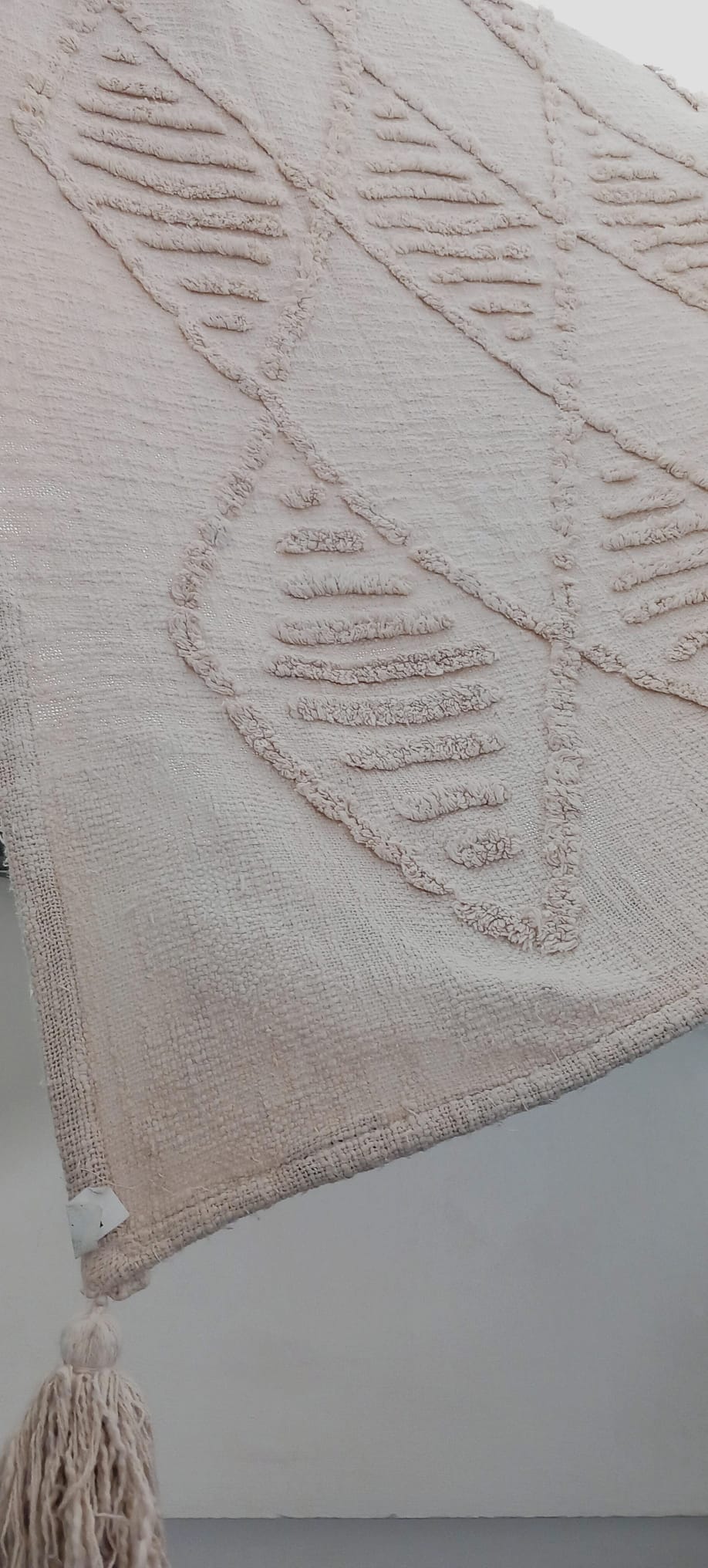 Jarapa Mostaza Plaid de Algodón con borlas en las esquinas.Siempre Precios Bajos y Categoría.Envío Gratis.