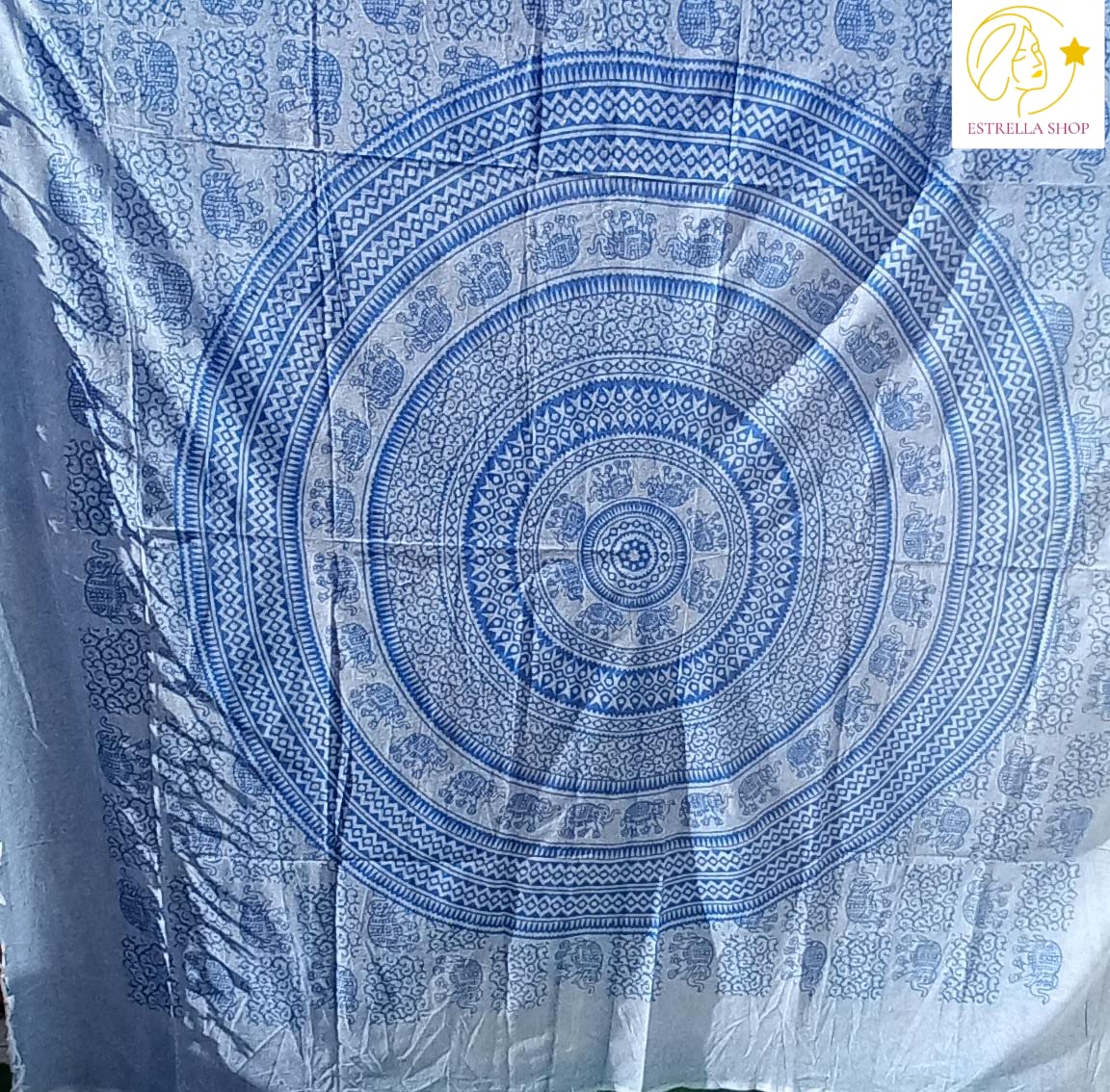 MULTIUSOS CON ELEFANTES Y MANDALA PRECIO SIN COMPETENCIA Y CON ENVÍO GRATIS 210X240CM.