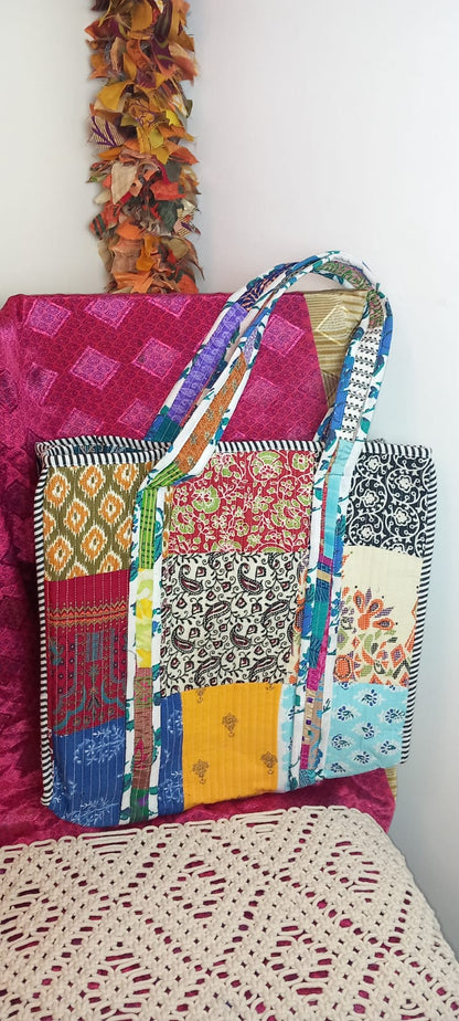BOLSA TOTE BAG MULTIFUNCION REVERSIBLE MODELO BOMBAY CON ENVÍO GRATIS SIN PEDIDO MÍNIMO.