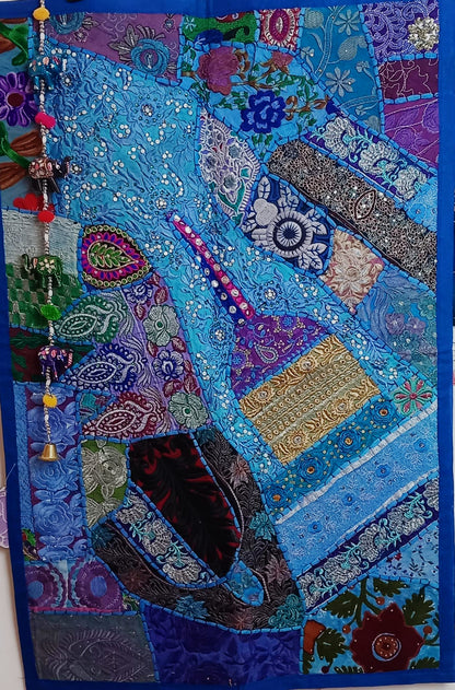 TAPIZ PATCHWORK UN CLÁSICO DEL ARTE TEXTIL HECHO A MANO Y CON CORAZÓN EN INDIA.ENVÍO GRATIS SIN PEDIDO MÍNIMO.