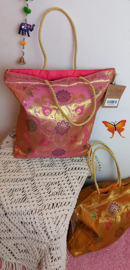 Bolsos Tote seda,artesanía India,envío gratis y precio sin competencia.Piezas exclusivas con boho vibes.