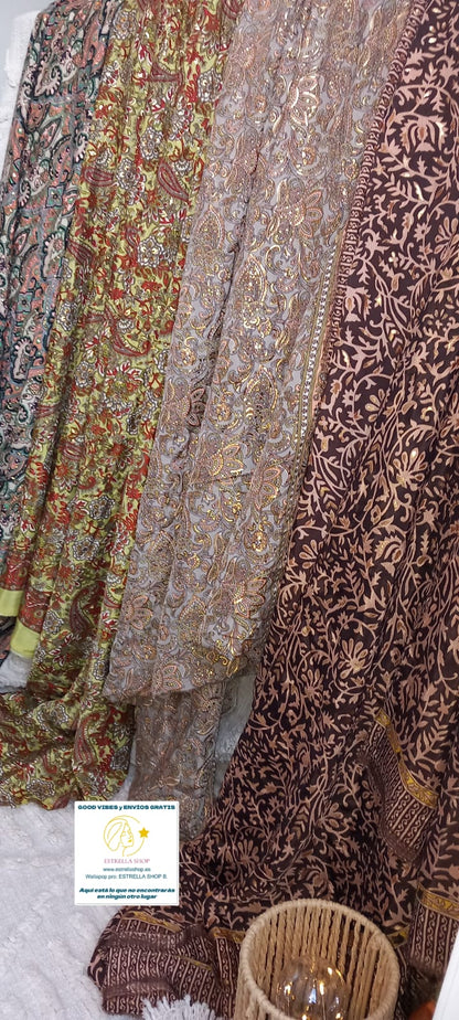 TELAS SEDOSAS SAREE,TESORO TEXTIL LLENO DE HISTORIA Y TRADICIÓN.ENVÍO GRATIS SIN PEDIDO MÍNIMO.