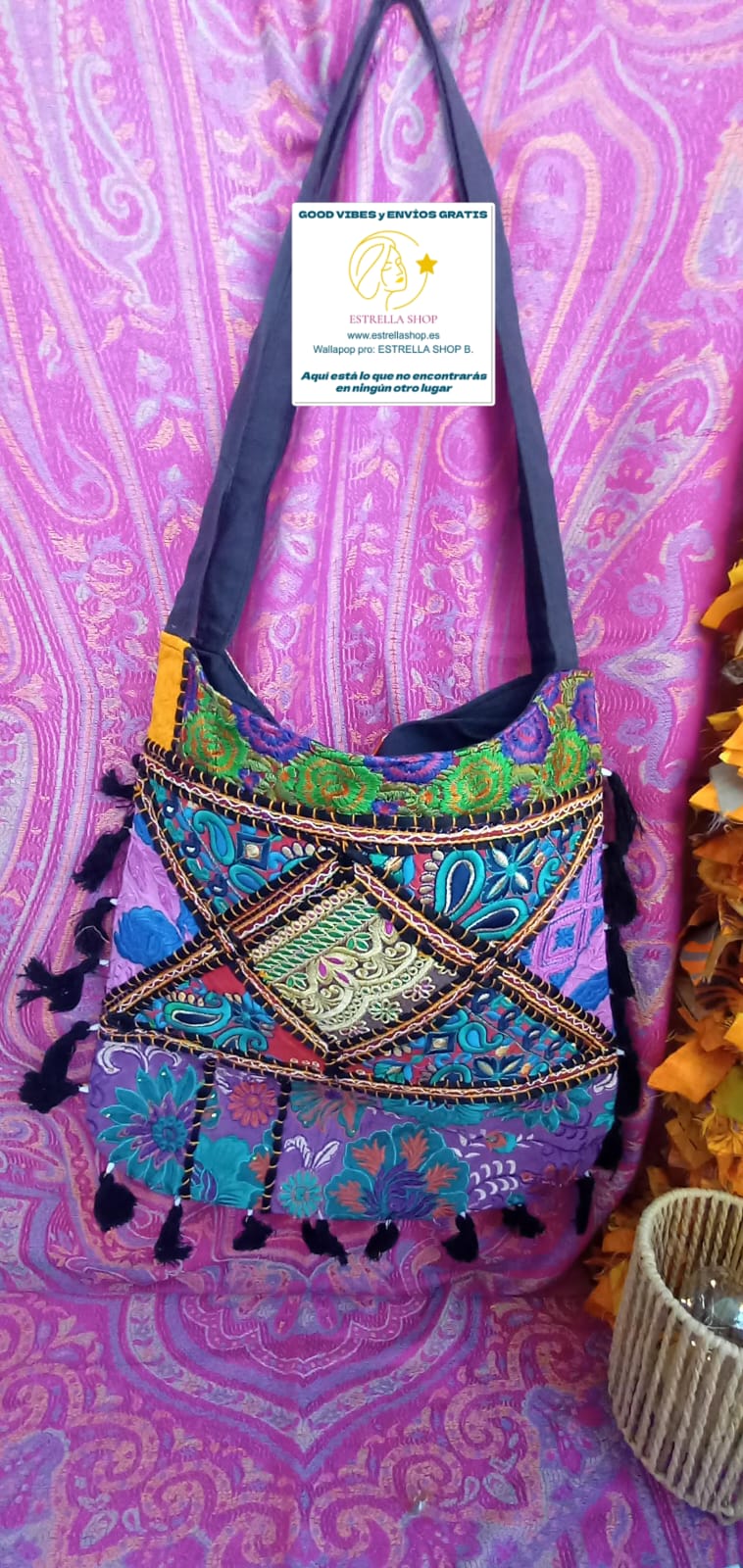 UN BOLSO CON ALMA,SIGNIFICADO Y ESTILO ÚNICO.BOLSO AGRA NAYA.ENVÍO GRATIS SIN PEDIDO MÍNIMO.