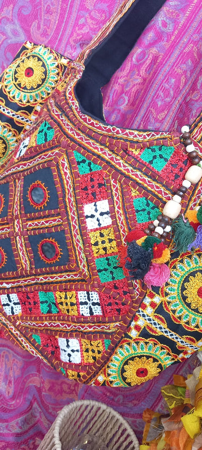 BOLSO BORDADO CON ESPEJITOS Y ABALORIOS BANGALORE.ENVÍO GRATIS SIN PEDIDO MÍNIMO.