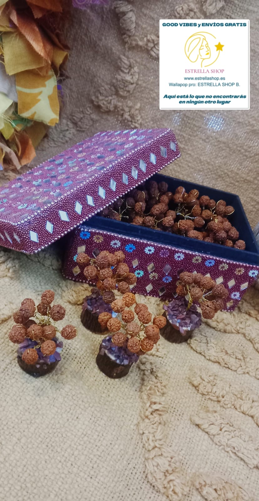 2 arbolitos de Rudraskha, bellaza artesanal y árboles de gran importancia en las culturas hinduísta y budista,destacando propiedades muy positivas. 2 unidades y es Envío gratis sin pedido mínimo.