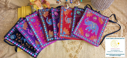 BOLSOS CLUTCH VELVET ACCESORIO ÚNICO Y ARTESANAL,UNA JOYA TEXTIL CON ENVÍO GRATIS SIN PEDIDO MÍNIMO.