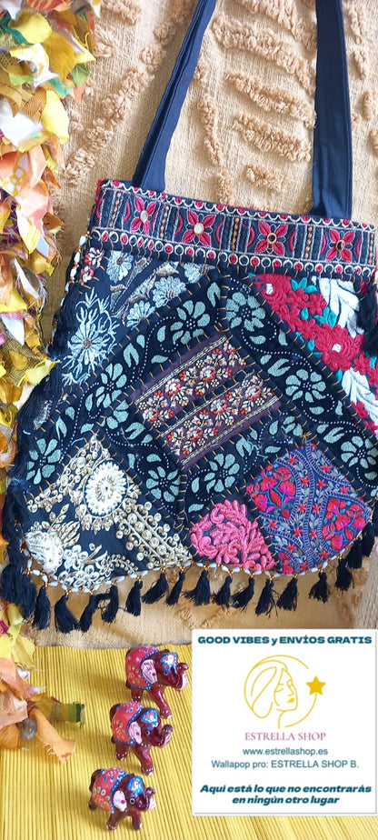 UN BOLSO CON ALMA,SIGNIFICADO Y ESTILO ÚNICO.BOLSO BOMBAY NAYA.ENVÍO GRATIS SIN PEDIDO MÍNIMO.