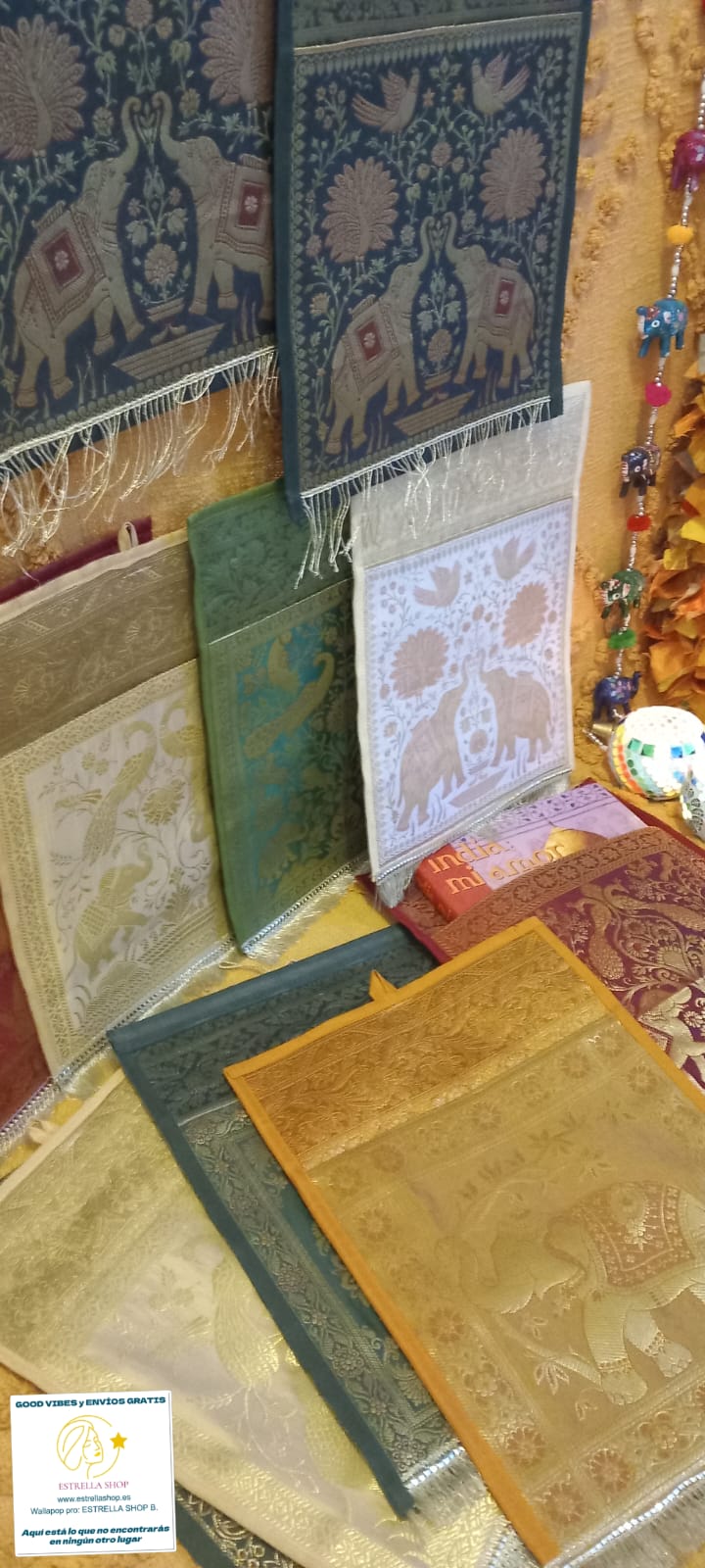 TAPIZ CON BOLSILLO Y FLECO A ELEGIR MULTIFUNCIÓN."MAGIA INDIA"ENVÍO GRATIS SIN PEDIDO MÍNIMO.