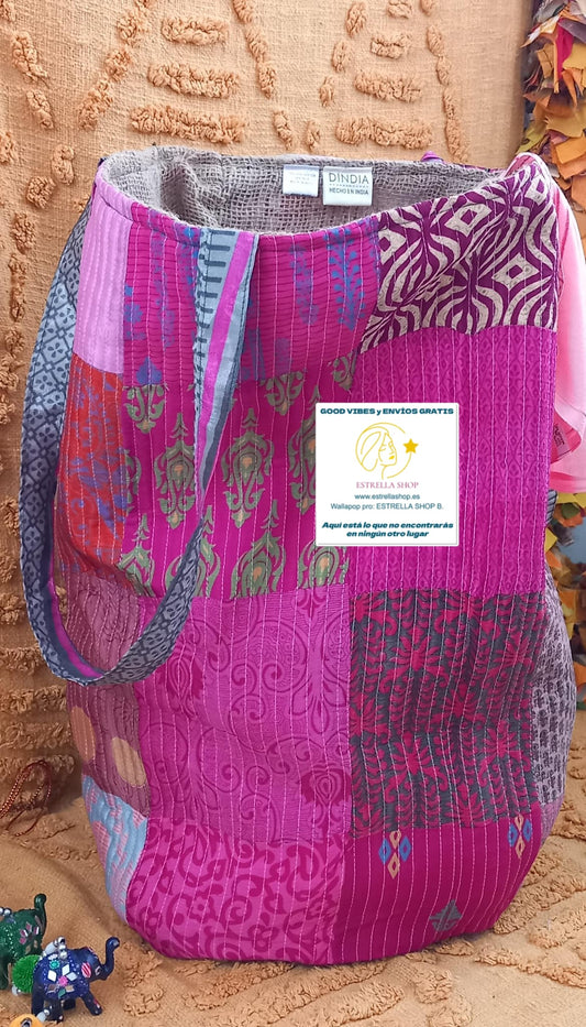 CESTO MAGiCOS al ser MULTIUSOS PATCHORK CON YUTE,MULTIFUNCIONAL CON ESTAMPADOS ÚNICOS,ENVÍO GRATIS SIN PEDIDO MÍNIMO.
