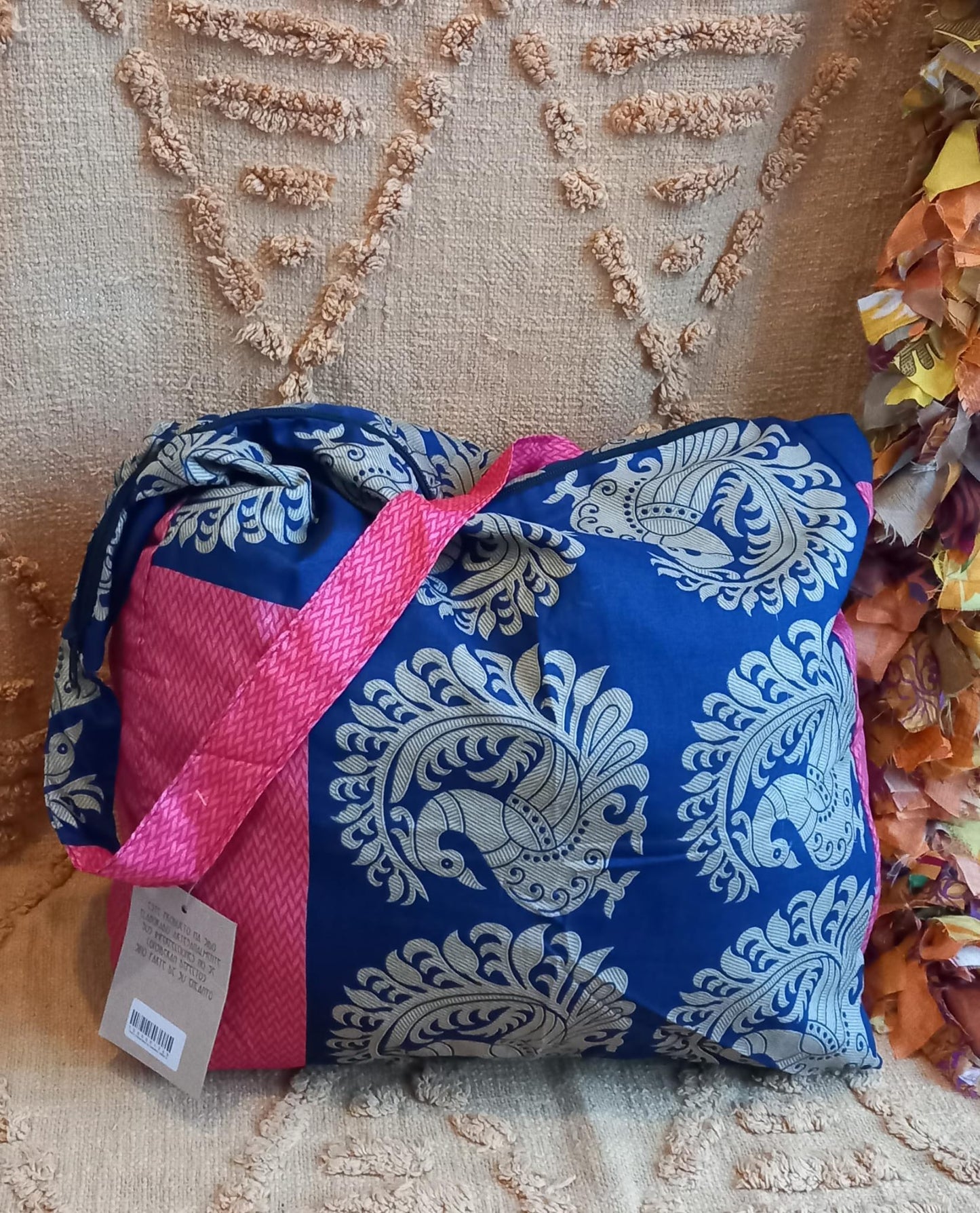 BOLSO SEDA CON CREMALLERA,AUTÉNTICA ARTESANÍA INDIA CON MÁGICOS COLORES.ENVÍO GRATIS SIN PEDIDO MÍNIMO.