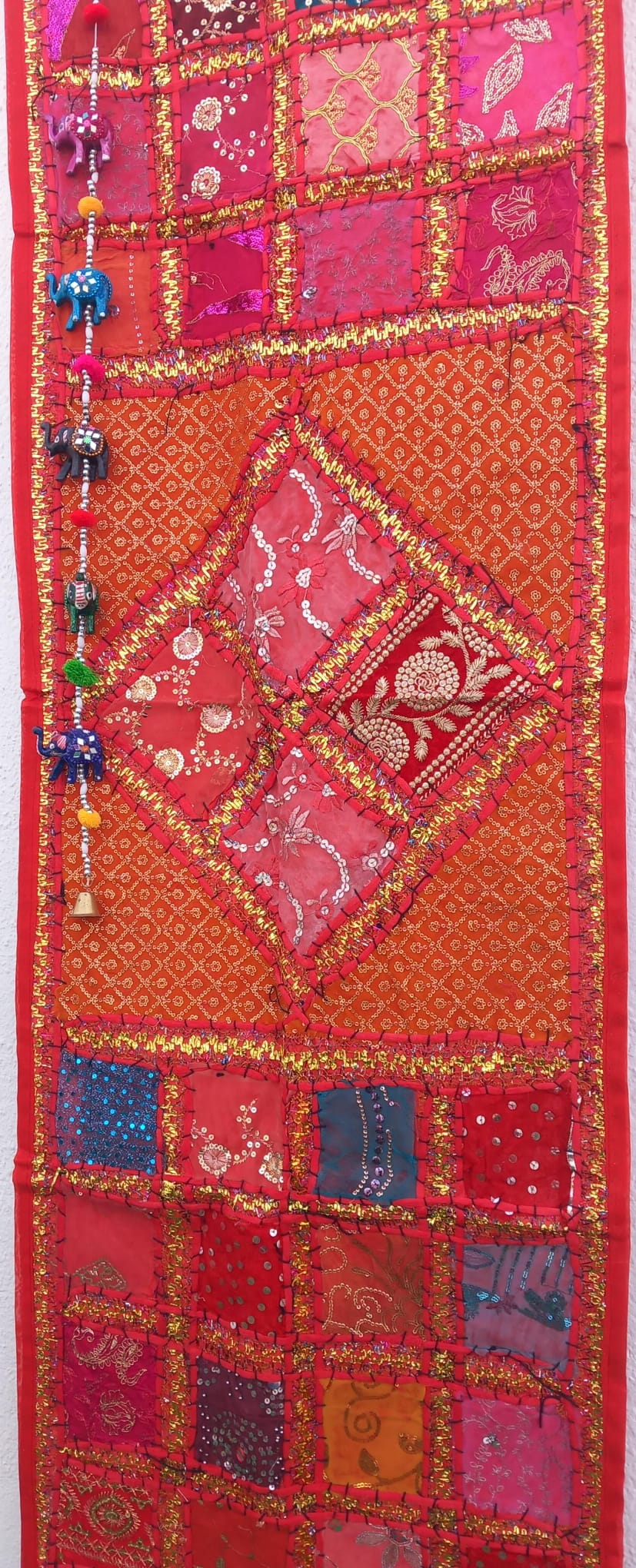 TEXTIL TAPIZ Y CAMINO PATCHWORK 148X48CM ENVÍO GRATIS SIN PEDIDO MÍNIMO.