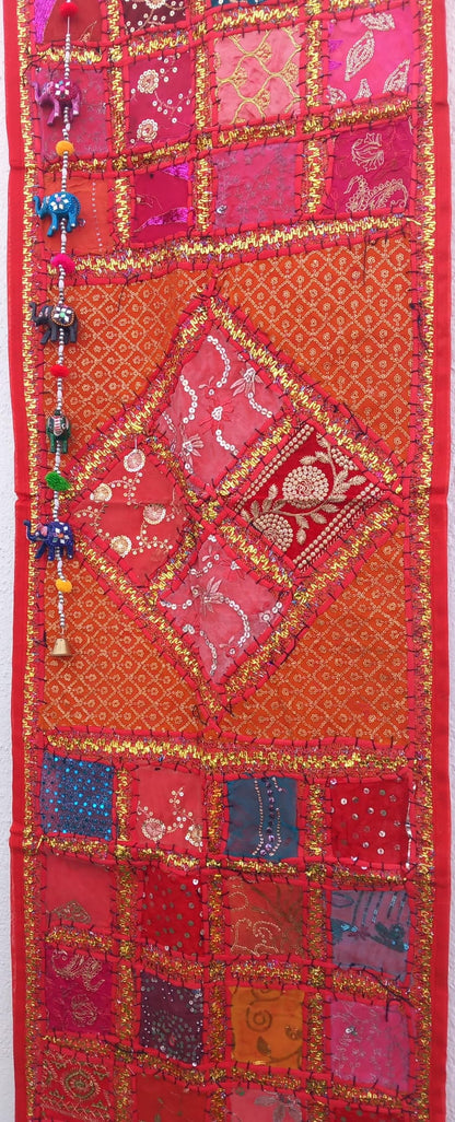 TEXTIL TAPIZ Y CAMINO PATCHWORK 148X48CM ENVÍO GRATIS SIN PEDIDO MÍNIMO.