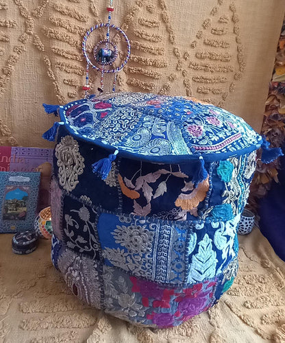 PUFF DECORATIVO PATCHWORK PARA TRANSFORMAR VIBRANTE CUALQUIER AMBIENTE.ENVÍO GRATIS SIN PEDIDO MÍNIMO.