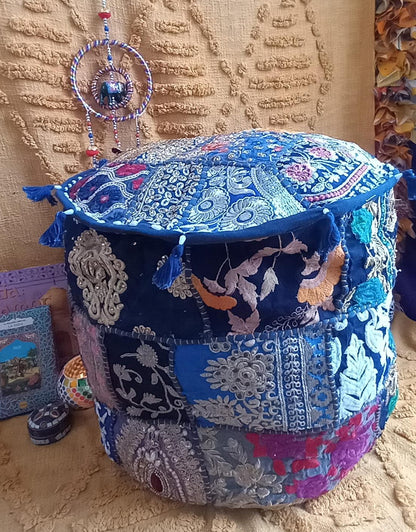 PUFF DECORATIVO PATCHWORK PARA TRANSFORMAR VIBRANTE CUALQUIER AMBIENTE.ENVÍO GRATIS SIN PEDIDO MÍNIMO.