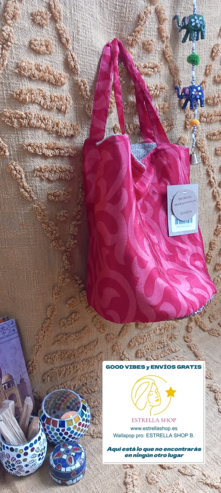 CESTO MULTIFUNCIONAL YUTE SAREE 25X30 ENVÍO GRATIS SIN PEDIDO MÍNIMO