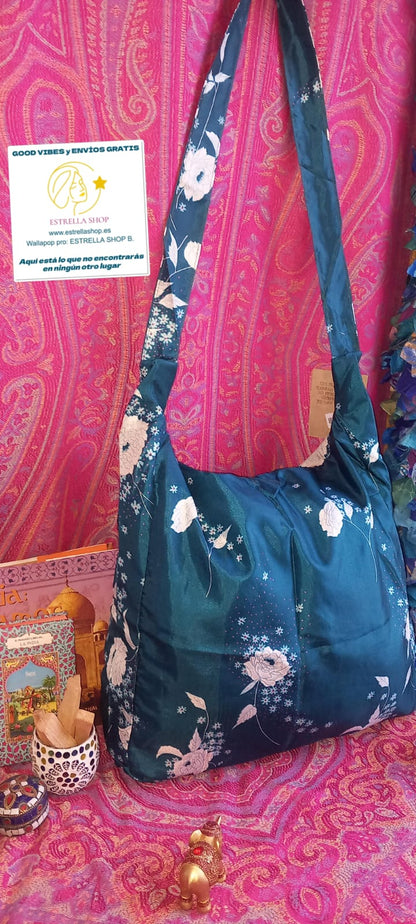 BOLSO SEDA CON CREMALLERA,AUTÉNTICA ARTESANÍA INDIA CON MÁGICOS COLORES.ENVÍO GRATIS SIN PEDIDO MÍNIMO.