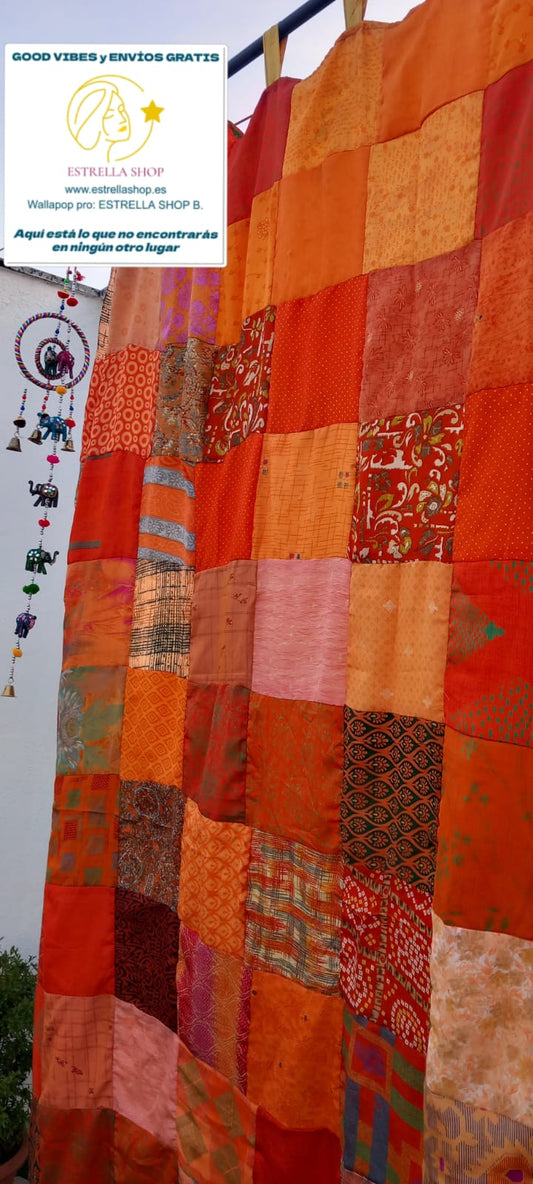 Cada cortina está organizada con de tela a juego de doble cara. Puede usarla por la cara que más le guste. Con estas coloridas cortinas se puede crear un ambiente bohemio acogedor en un instante.&nbsp; Perfecta para ventana o como cortina de puerta, se pueden decorar con estas cortinas de aspecto oriental pero también camas con dosel y asientos.