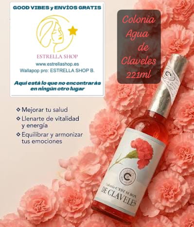El Agua de Claveles C’est Si Bon es una colonia especial con múltiples beneficios que combinan relajación, equilibrio energético y bienestar emocional. Su aroma a clavel, enriquecido con notas de vainilla dulce y un toque picante, proporciona un ambiente calmante que ayuda a reducir el estrés y la ansiedad, ideal para crear un espacio pacífico en el hogar. Esta fragancia es perfecta para rituales de amor y protección, fortaleciendo la unión familiar y de pareja. Además, funciona como neutralizador de olores