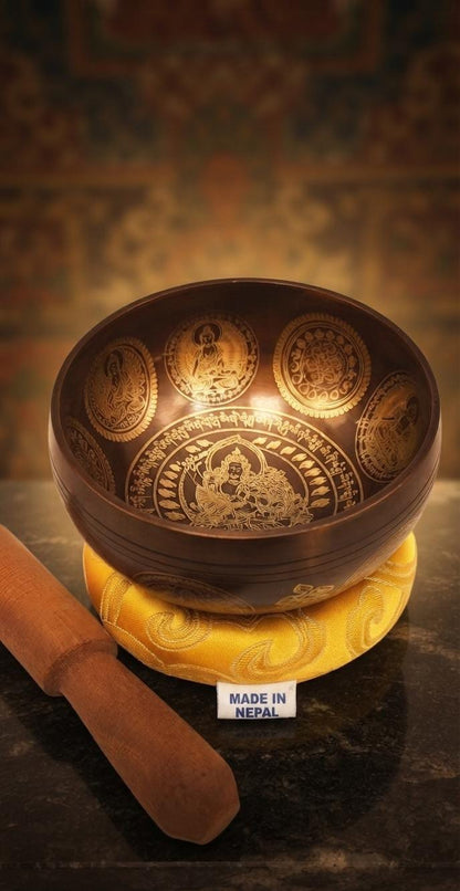 CUENCO BUDISTA MILENARIO Y MÁGICO POR ESTAR PINTADO CON MÍSTICA PARA ELEVAR TU ESPACIO.ENVÍO GRATIS SIN PEDIDO MÍNIMO.