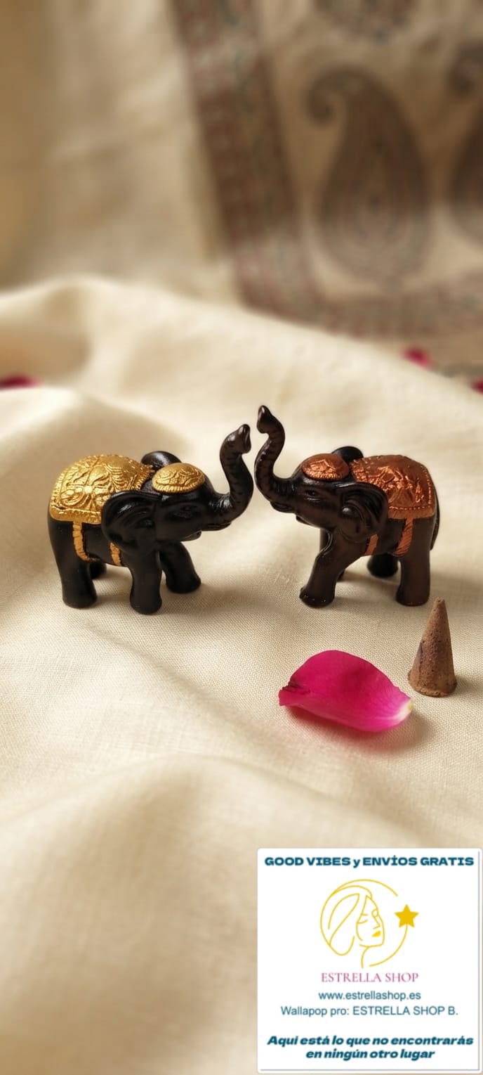 SET DE 2Elefantes tailandeses de la buena suerte, tamaño único.

Alto: 6cm, largo: 6cm

Material resina

HECHOS EN TAILANDIA

EL PRECIO ES POR LA PAREJA DE 2 UNIDADES.

ENVÍO GRATIS SIN PEDIDO MÍNIMO.