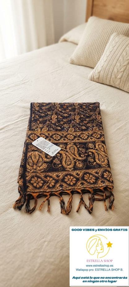 MANTA INDIA HECHA EN INDIA PARA UNA DECORACION VERSÁTIL Y LLENA DE PERSONALIDAD.ENVÍO GRATIS SIN PEDIDO MÍNIMO.