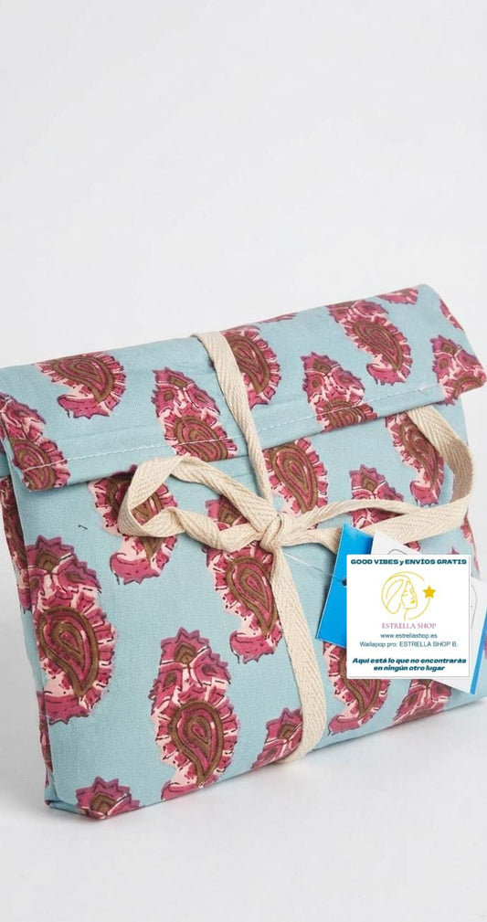 CACHEMIRA SET DE PIJAMA (L/XL) DE INDIA ALGODÓN CONFECCIONADO A MANO CADA SET ES ÚNICO INCLUYE BOLSITA DE REGALO.ENVÍO GRATIS SIN PEDIDO MÍNIMO.