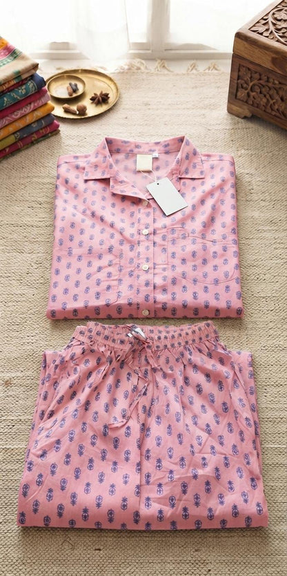 SET DE PIJAMA INDIA XXL MODELO BENARÉS HECHO A MANO EN EL CORAZÓN DE LA INDIA.ENVÍO GRATIS SIN PEDIDO MÍNIMO.