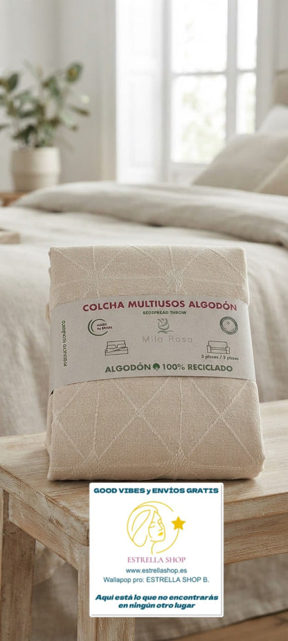 JARAPA MULTIUSOS 230X260 ALGODÓN 100X100 ES UN PRODUCTO ECOLÓGICO Y ARTESANAL.ENVÍO GRATIS SIN PEDIDO MÍNIMO.