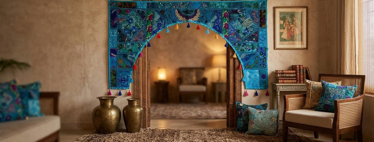 Textil artesanal boho para puertas y paredes · Color y encanto en patchwork. Envío gratis sin pedido mínimo.