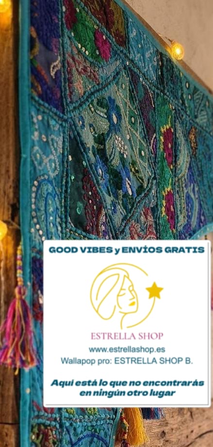 Textil artesanal boho para puertas y paredes · Color y encanto en patchwork. Envío gratis sin pedido mínimo.